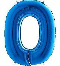 Цифра 0 (синий)