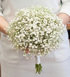 Букет невесты из 15 гипсофил