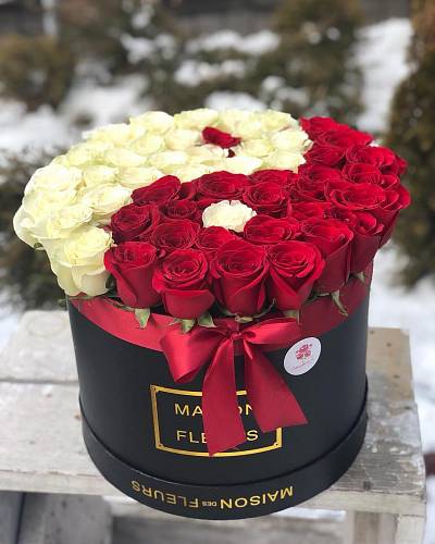 Композиция в коробке "Инь Янь" 5