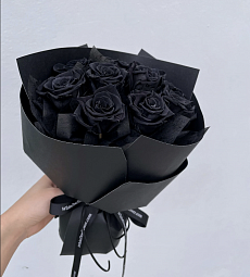 Букет из 11 черных роз