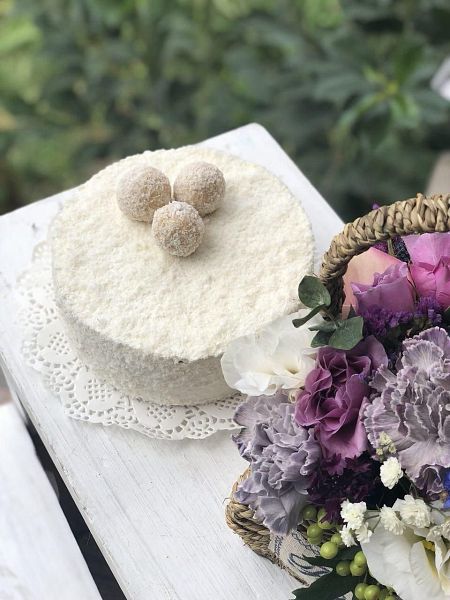 Бисквитный торт "Рафаэлло" 2