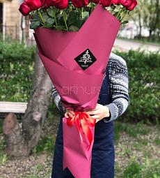 Букет из 25 голландских роз 100 см