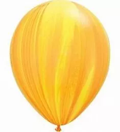 Латексный шар - Агат желтый - 20 см
