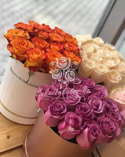 15 голландских роз в коробку 7