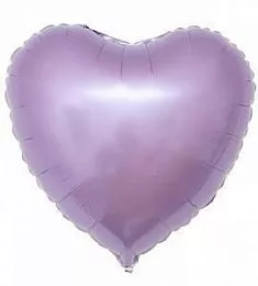 Шар - Лиловое фольгированное сердце 48 см